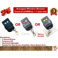 New Autogate Door Wireless Remote Control 330Mhz DIP Switch Auto Gate Controller