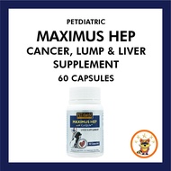 PETDiatric® MAXIMUS HEP Anjing Kucing Cancer & Lump & Liver Supplement 60 capsules