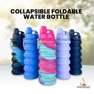 BPA-FREE COLLAPSIBLE FOLDABLE WATER BOTTLE by TELEKUNG HIQMAH Botol Air Travel Material Silicone Mud