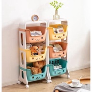 Cute 3-Tier Shelf / Multipurpose Storage Shelf 3-Tier Toy Shelf