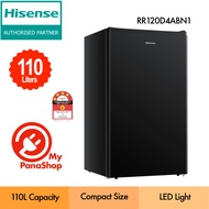 Hisense Single Door Fridge Refrigerator (110L) RR120D4ABN1 / RR120