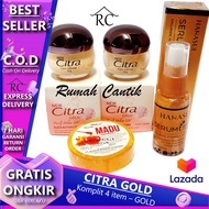 Citra Gold Day Night Cream + Sabun Madu + Serum GOLD RUMAH CANTIK Cream pencerah Wajah Citra Gold -