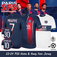 【SFS】 Top Quality 23-24  PSG Jersey Soccer Football Jersey T-shirt Sports Loose Fans Version Home Third S-5XL