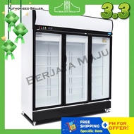 Snow 1414L 3 Door Upright Chiller LY1500BBC-HB (Black) (Heater Glass Door) |perkakas rumah 家电 home a