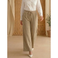 Daisy by Voir Malaysia (Pants) Khaki Knitted Fabric Casual Daily Wear