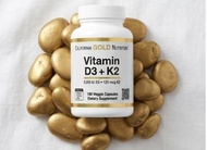 California Gold Nutrition 維他命 D3+K2 補充品(素食)