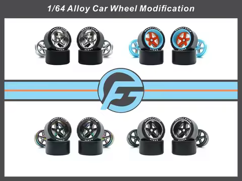 FANSGUY 1/64 1Set Adult Car Model Wheel Parts 13mm BBS-F/FP Serie(Suitable for SUV/Jeep)