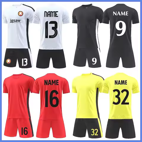 Wholesale price custom name factory sale Custom Soccer Shirt Men's & Kids Soccer Jerseys Set Quick D