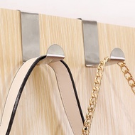 Set of 10 Hangers Behind Doors, Z-Shaped Cabinet Doors - Door Hooks for Hanging Clothes, Towels, Umb