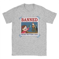 Mens T-shirt Gravity Falls banned from potting zoo casual tee short sleeve Mabel Pines T shirts o ne