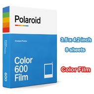 8 Sheets Polaroid 600 Color Film White Frame Instant Photo Paper ฟิล์มสี โพลารอยด์ 600 Polaroid 600