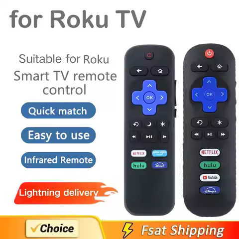 1/3PCS Replacement Remote Applicable for Roku TV 55UP120 32S4610R 50FS3750 32FS3700 32FS4610R 32S800