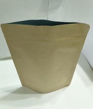 牛皮紙半磅咖啡夾鏈袋*有透氣閥20個150元【榮豆咖啡生豆】*咖啡袋*夾鏈袋*半磅咖啡袋* 鋁箔袋