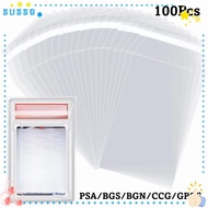 SUSSG 100 Sheets PSA BGS Slab Sleeve, Durable Strong PSA BGS Card Brick Film, High Quality Waterproo
