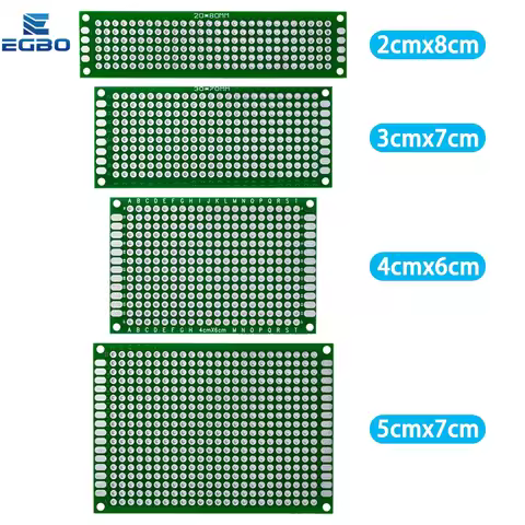 5x7 4x6 3x7 2x8cm FR-4 Double Side Prototype Diy Universal Printed Circuit PCB Board Protoboard For5