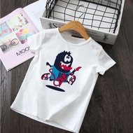 Rock Music Guy T Shirt White Short-sleeved Kids Clothes Baby Top Tops Children's Toddler Simple Clas