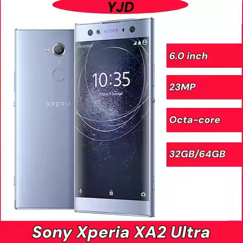 Sony Xperia XA2 Ultra H3213 H4233 4G LTE 6.0'' 4GB+32GB/64GB 1/2 SIM NFC OctaCore Used 97% New Andro