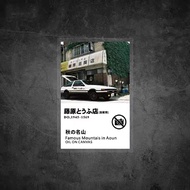 JDM Initial D  Car Windshield Electrostatic Sticker Japanese Style AE86 Modified Stickers