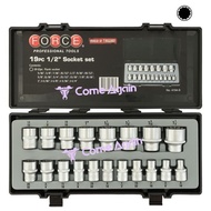 [Come Again] 19pc-4 Points 12 Angle Short Socket Set (Inch)/1/2 "DR.12 〔 Tax Included 〕