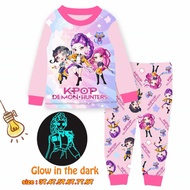 LOCAL SELLER Children Kids Pyjamas 3 TO 14 YEARS Kpop demon hunters Huntrix Mine craft Sanrio Kuromi