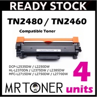4x Toner TN2460 TN2480 TN-2480 TN2480XL Compatible For Brother HL-L2370DN HL-L2385DW DCP-L2550DW MFC