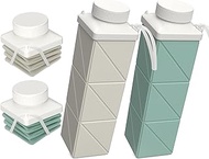 Collapsible Water Bottles 24.3oz, Foldable Portable Water Bottle, Lightweight Reusable Leakproof for