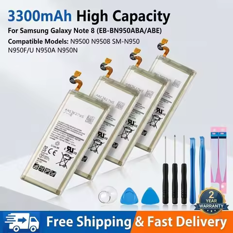 Brand New EB-BN950ABA EB-BN950ABE 3300mAh Battery +Tools For Samsung Galaxy Note 8 N9500 N9508 SM-N9