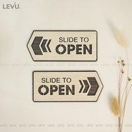 Sliding to open wooden board LEVU LVD-TP14 decorative door glue instructions for using sliding doors