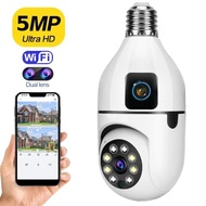 Lampu CCTV Bulb Camera IP 360 Dual Camera Night Vision
