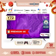 Ready [Google Tv] Coocaa 70 Inch Smart Led Tv-Flicker Free (Coocaa