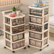 [in stock] 4Layered drawer trolley storage rack Snack storage U0IJ