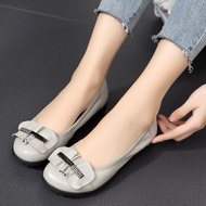 Summer 2023 Genuine Leather Casual Mom Flats - Sizes 40-43