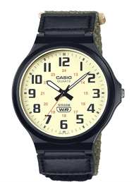 นาฬิกาข้อมือ CASIO รุ่น MW-240 สายเรซินสีดำ กระจกมิเนอรัล ขนาดหน้าปัด 40mm แฟชั่นสบายๆ