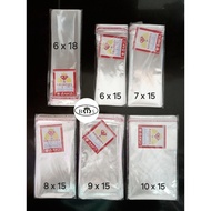 CAP KHARISMA Rectangular OPP Plastic 6x18 6x15 7x15 8x15 9x15 10x15 contents 100 pcs OPP Plastic Bag
