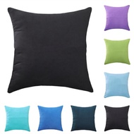 30x50 40x40 45x45 50x50 55x55 60x60 65x65 70x70 cm Colorful Plain Soft Velvet Faux Suede Cushion Cover Square Throw Pillow Case Home Sofa Room Car Office Chair Decor