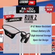 💥PANGU RUNNING RUN 2 Bone Conduction Headphone 💥Sport Bluetooth Bone Conduction Headphones 💥16GB MP3