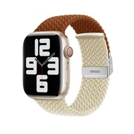 ห่วงถักสำหรับนาฬิกา Apple 8 Ultra 7 Band 49Mm 41Mm 45Mm สร้อยข้อมือไนลอน Correa เข้ากันได้กับ I Watch Series 7 6 3 4 5 SE 38Mm 40Mm 42Mm 44Mm (ไม่รวมนาฬิกา)