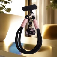 MY Hello Kitty Phone Lanyard-Dual Hook Cute Lanyard Gift-Pink Rotating Phone Charm Birthday Present 