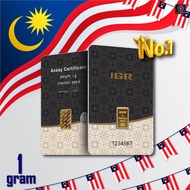 【Ready Stock】MERDEKA GOLD- 1 gram 999.9 ACE IGR gold bar with Lower Price Promotion