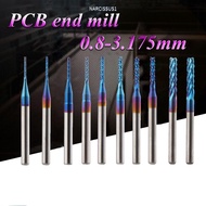 NARCISSUS13A0E 0.8-3.175mm Milling Cutter Grinding PCB|Blue Titanium Coated Edge Cutter