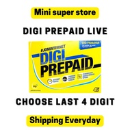 DIGI PREPAID LIVE /next mnp digi sim card choose last 4 digit