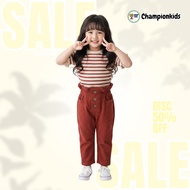 HARULITA SET - Haruka Girls' Knitted Oneset Lolita Pants Pocket ChampionKids RightKiri]