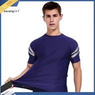 SEV 3d Swimming Shorts Men Swimming Shorts Men's Quick-dry Swim Shorts Striped Knee-length Slim Fit 