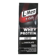 Susu -) L-men 2go whey Protein Coklat Susu Cair Lmen Siap minum 2 Go