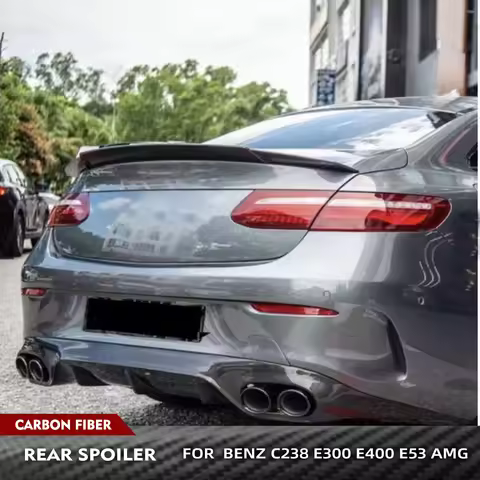 Carbon Fiber Rear Trunk Spoiler Wing for Mercedes-Benz E Class C238 E400 E53AMG Coupe 2017-2019 Car 