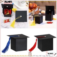 ALMA Graduation Cap, Congrats Grad 2024 Graduation Candy Box, DIY Graduation Season Degree Ceremony With Tassel Gift Boxes