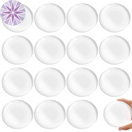 Door Knob Wall Protector Transparent Round Wall Protector Reusable Soft Rubber Door Stopper Wall Pro