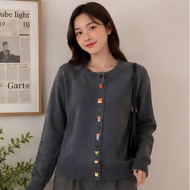 LAVINA CUTE KNIT CARDIGAN – KNIT Cardigan Premium Embroidery Korean StyleWanita