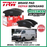 TOYOTA HIACE LH113 / LH80 TRW FRONT BRAKE PAD [GDB3109]
