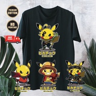 **READY STOCK** PIKACHU HD PRINTING T-SHIRT (UNISEX PREMIUM COTTON) 1*BIRTHDAY GIRT*COUPLE SHIRT